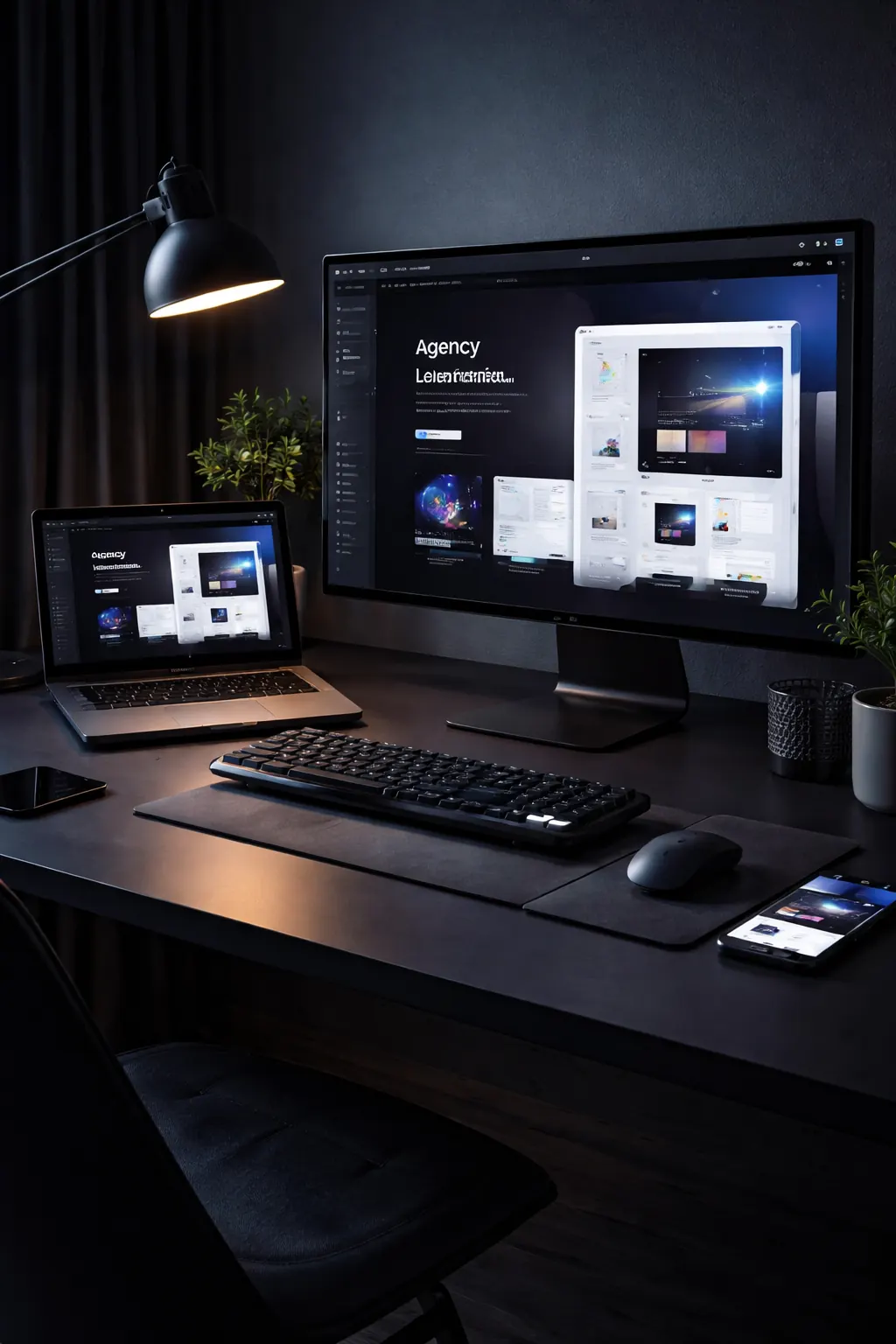 Moderne webdesign en development werkplek