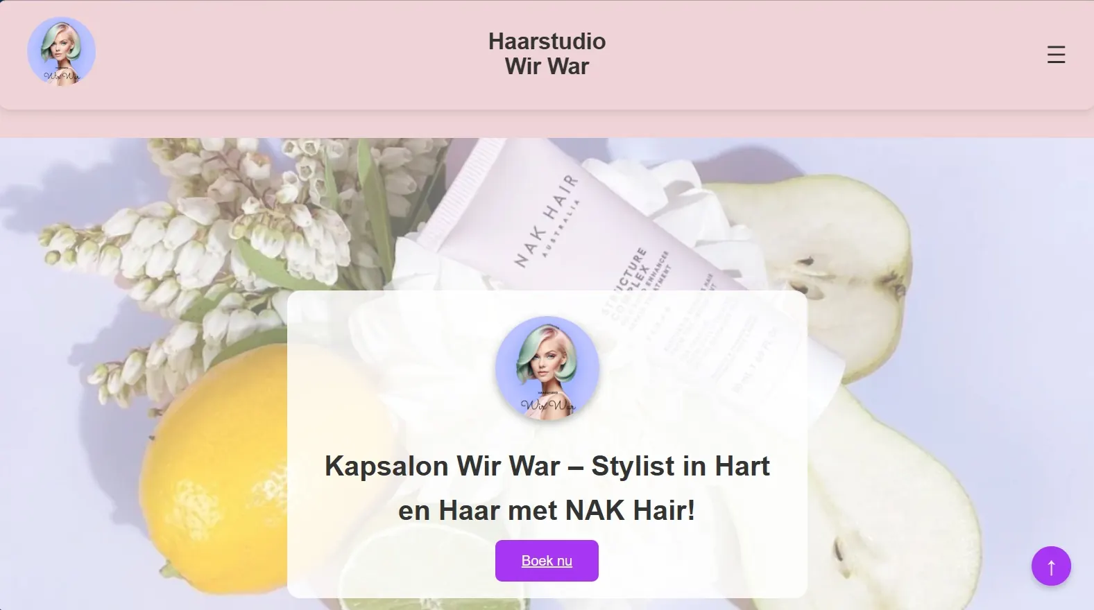 Screenshot van Haarstudio Wir War
